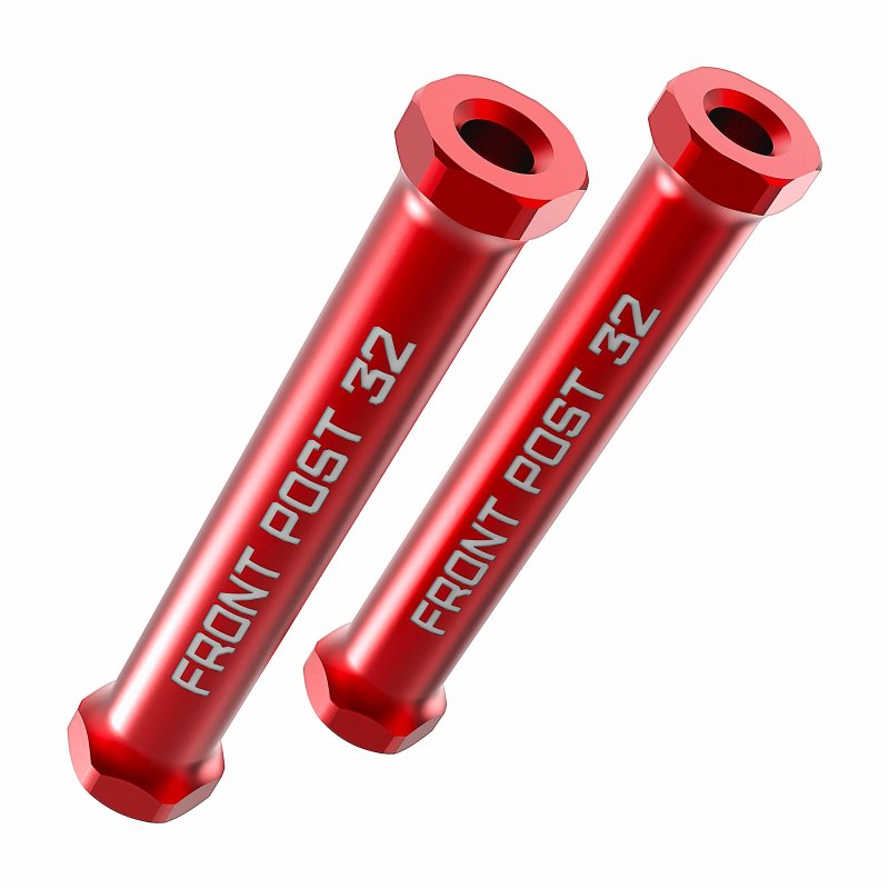 3RACING Auper D6 Aluminum Vertical Front Body Post RED - SAK-D6819A/RE