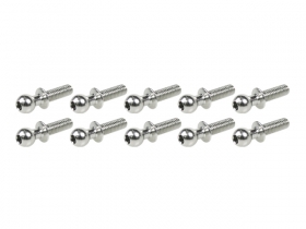 3RACING Sakura D3 CS SPORT Steel 4.8mm Ball Stud L=9 (10 pcs) - 3RAC-BS4809S