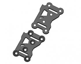 3RACING Sakura D5 Lite Fiber Rear Suspension Plate 190mm - SAK-D507