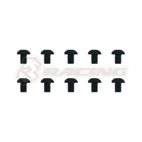 3RACING Sakura FF20 Parts M3 x 4 Button Head Hex Socket (10pcs) - TS-SBS304