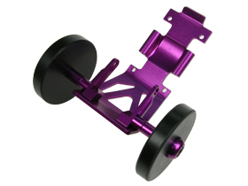 Hot Bodies MiniZilla Chassis Aluminium Rear Bumper For Hot Bodies Minizilla - Purple Color - 3Racing LA-15/PU