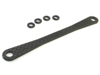 Kyosho FW05-R /FW05RR /V One RRR /V One S /V One SII /V One SIII /V One R /V One RR /V One RRR Evo Rear Graphite Body Post Plate - 3Racing FW05-028