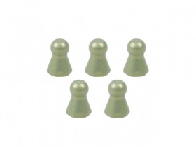 3RACING Aluminum Body Post 7075 4.3MM Hex Ball Stud L=7.7 M2.6 (5pcs) - Teflon Coated - 3RAC-BS43077/TE