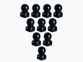 3RACING Common Hopup Ball Stud 4.8MM Hex Ball Stud L=5 (10 pcs) - Black - 3RAC-BS48H5/BL