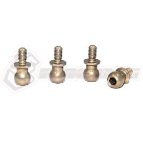 7075 Aluminum 5.8mm Hex Ball Stud H=5 (4 pcs) - Teflon Coated - 3Racing 3RAC-BS58H5/TE