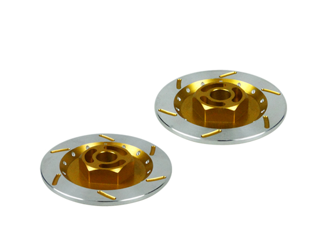 3RACING Realistic Rear Brake Disk For 3RAC-AD12/V2 - Gold - 3RAC-AD12/V2B/GO