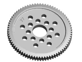 3RACING 48 Pitch Spur Gear 77T - 3RAC-SG4877