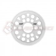 3RACING 64 Pitch Spur Gear 102T Ver.2 - 3RAC-SG64102/V2