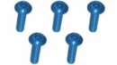 3RACING M3 x 10 AL7075 Button Head Hex Socket - Machine (5 Pcs) Light Blue - TS-BSM310AL/LB 3RACING M3 x 10 AL7075 Button Head Hex Socket - Machine (5 Pcs) Light Blue - TS-BSM310AL/LB