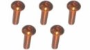 3RACING M3 x 10 AL7075 Button Head Hex Socket - Machine (5 Pcs) Orange - TS-BSM310AL/OR 3RACING M3 x 10 AL7075 Button Head Hex Socket - Machine (5 Pcs) Orange - TS-BSM310AL/OR