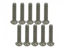 3RACING M3 x 14 Titanium Button Head Hex Socket - Machine (10 Pcs) - TS-BSM314M