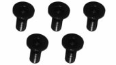 3RACING M3 x 8 AL7075 Flat Head Hex Socket - Machine (5 Pcs)- Black - TS-FSM308AL/BL