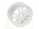 3RACING 1/10 5 Dual Spoke Rim On Road (0 Offset - 24mm) 8 pcs - White - WH-01/WI