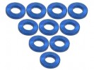 3RACING Aluminium M3 Flat Washer 1.0mm (10 Pcs) - Blue - 3RAC-WF310/BU