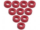 3RACING Aluminium M3 Flat Washer 2.0mm (10 Pcs) - Red - 3RAC-WF320/RE