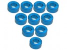 3RACING Aluminium M3 Flat Washer 2.5mm (10 Pcs) - Light Blue - 3RAC-WF325/LB