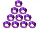 3RACING Aluminium M4 Countersink Washer (10 Pcs) - Purple - 3RAC-WC4/PU 3RACING Aluminium M4 Countersink Washer (10 Pcs) - Purple - 3RAC-WC4/PU