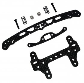 Tamiya Mini 4WD Carbon Wide Rear Swing Roller Plate - 3RACING M4WD-51/WO