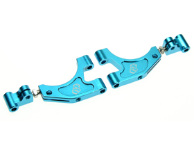 Team Losi Mini LST Aluminum Upper Suspension Arm - Light Blue Color - 3RACING MST-17/LB