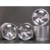 Traxxas Revo HPI Savage 21 /HPI Savage 25 /Traxxas Revo Aluminum 5 Spoke Wheel 40 Series - Wide Offset ( 2 Pairs ) - Silver Color - 3RACING RE-059B/S4 Traxxas Revo HPI Savage 21 /HPI Savage 25 /Traxxas Revo Aluminum 5 Spoke Wheel 40 Series - Wide Offset ( 2 Pairs ) - Silver Color - 3RACING RE-059B/S4