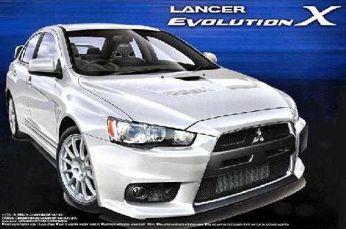 Aoshima #AO-44902 - 1/24 No.9 Mitsubishi Lancer Evolution X