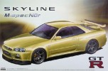 Aoshima #AO-01592 - 1/24 No.66 Skyline GT-R R34 M-spec Nur. (BNR34)