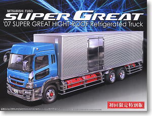 Aoshima #AO-41888 - No.2 Mitsubishi Fuso 07 Super Great  Hight-Roof Refrigerated/Insulated Truck (Model Car)