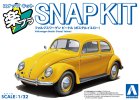 Aoshima 20345 - 1/32 Volkswagen Beetle (Postal Yellow) The Snap Kit 20-PY