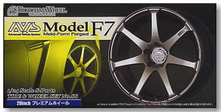 Aoshima #AO-46531 - 1/24 No.88 AVS Model F7 Mold From Forged 20 inch Premium Wheel & Tires Set