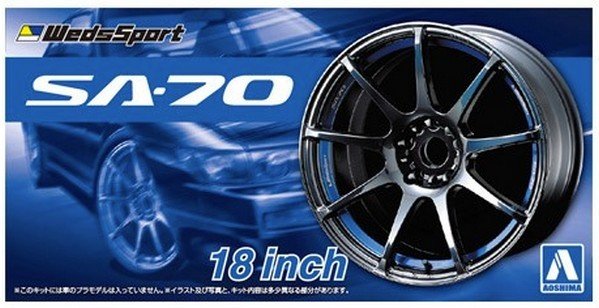 Aoshima 05463 - 1/24 Weds Sport SA-70 18 Inch The Tuned Parts No.72