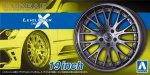 Aoshima 06115 - 1/24 K-BREAK Level Over Delta X 19inch Wheels and Tires Tuned Parts #102