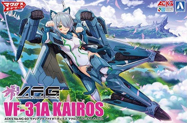 Aoshima 56172 - ACKS MC-03 V.F.G. Macross Delta VF-31A Kairos