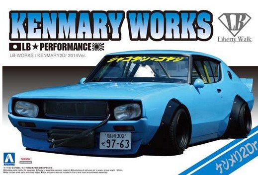 Aoshima AO-01147 - 1/24 LB Works Skyline C110 Kenmary 2Dr 2014 Ver.