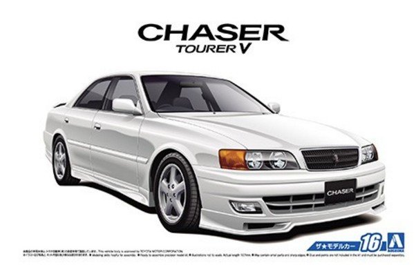 Aoshima 05213 - 1/24 No.16 Toyota JZX100 Chaser Tourer V '98 The Model Car