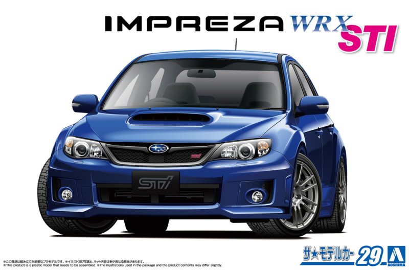 Aoshima 20081 - 1/24 Subaru GRB Impreza WRX STI The Model Car No.29