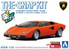Aoshima 06535 - 1/32 Lamborghini Countach LP400 (Orange) The Snap Kit 20-C