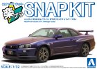 Aoshima 20046 - 1/32 Nissan Skyline GT-R R34 (Midnight Purple) Snap Kit 12-MP Aoshima 20046 - 1/32 Nissan Skyline GT-R R34 (Midnight Purple) Snap Kit 12-MP