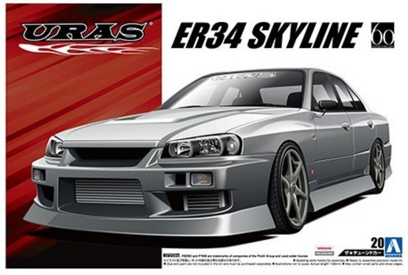 Aoshima 05321 - 1/24 URAS ER34 Skyline 25GT-t 01 Nissan The Tuned Car No.20