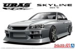 Aoshima 06134 - 1/24 Uras ER34 Skyline 25GT-T \'01 The Tuned Car No.20 (OLD)