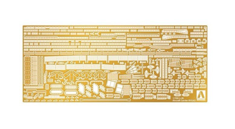 Aoshima 01237 - 1/700 IJN Aircraft Carrier Ryujo Deck SHeet & Etching Parts Set