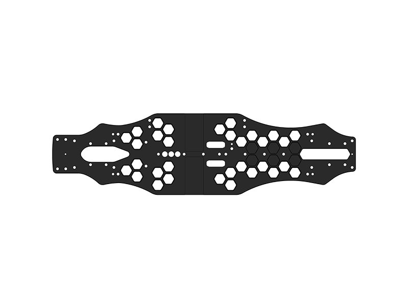 Arrowmax AM-920022 AM Medius Yokomo BD9 FWD Chassis 7075 2.0mm MM