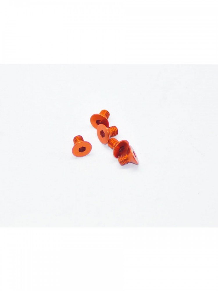 Arrowmax AM-14CS3005-O Aluminium Screw Allen Countersunk M3x5 Orange (7075) (5)