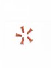 Arrowmax AM-14CS2508-O Aluminium Screw Allen Countersunk M2.5x8 Orange (7075)