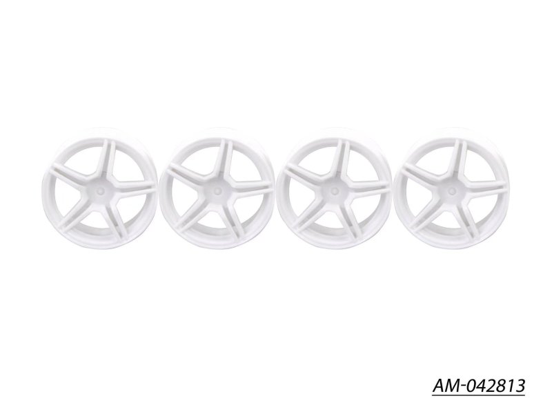 Arrowmax AM-042813 1/10 TC 5 Spoke Split Rims White (4)