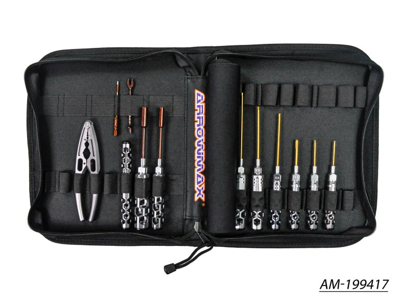 Arrowmax AM-199417 AM Honeycomb Toolset For 1/10 Offroad (12Pcs) With Tools Bag