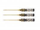 Arrowmax AM-420991-BG Ball Driver Hex Wrench Set 2.0, 2.5 & 3.0 X 120mm - 3-Teilig. Black Golden
