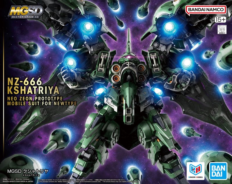 Bandai 5074303 - MGSD NZ-666 Kshatriya
