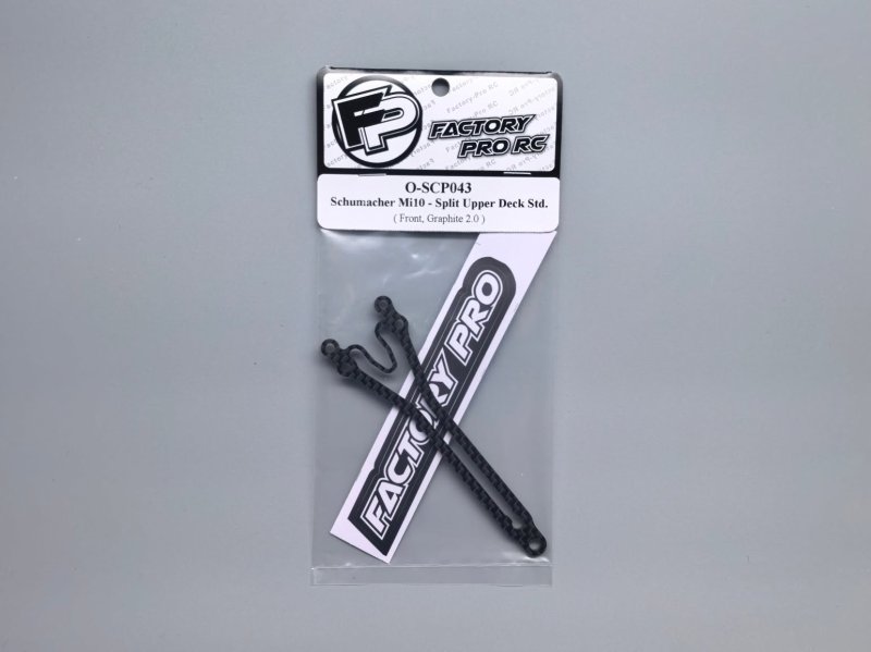 Factory Pro FP-O-SCP043 Schumacher Mi10/Mi9/Mi8 HGT - Split Upper Deck Front Std. - Graphite 2.0