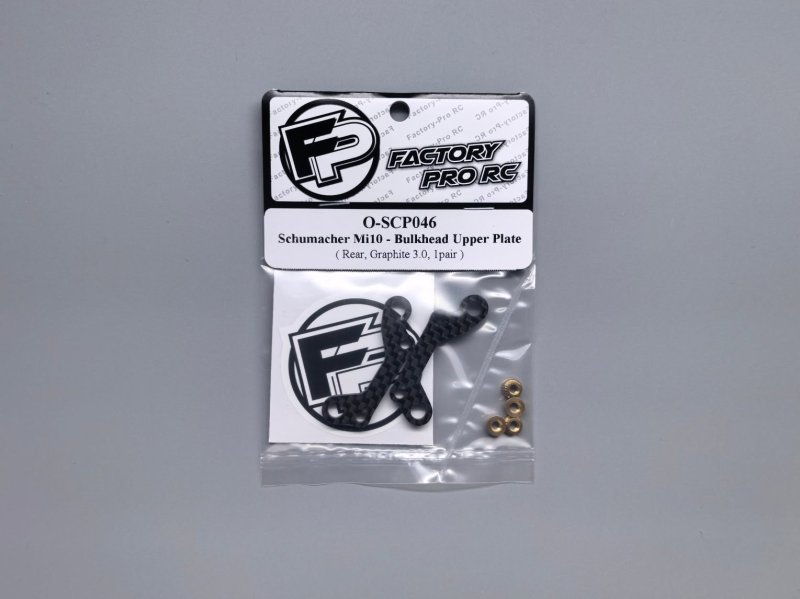 Factory Pro FP-O-SCP046 Schumacher Mi10 - Rear Bulkhead Plate - Graphite 3.0 (1Pair)