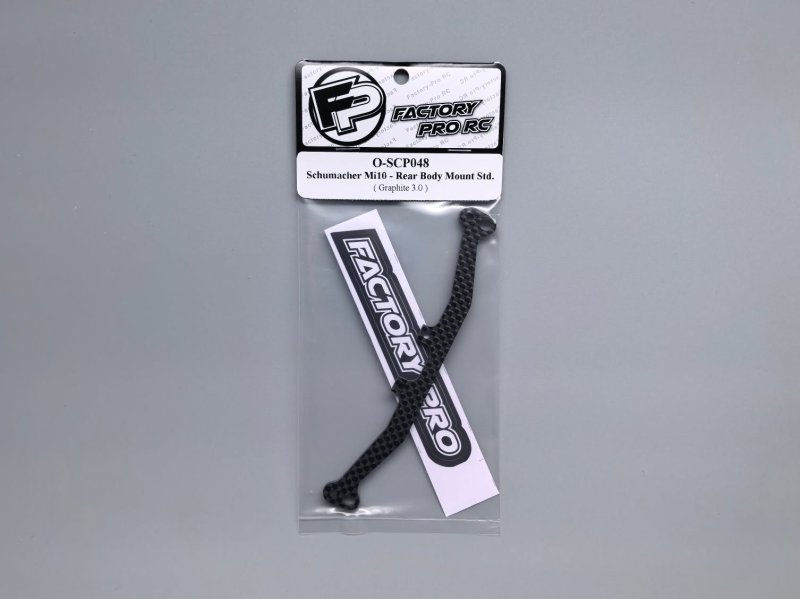 Factory Pro FP-O-SCP048 Schumacher Mi10 - Rear Body Mount Std. - Graphite 3.0